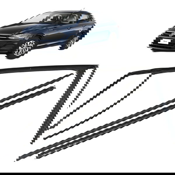 Kit  Canaleta Traseira Esquerda Volkswagen Virtus 2019