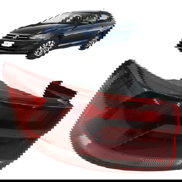 Lanterna Traseira Esquerda Volkswagen Virtus 2019 Detalhe