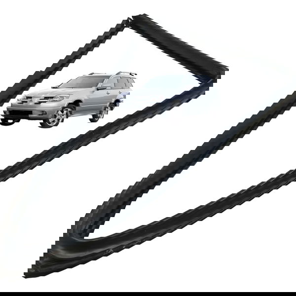 Borracha Canaleta Traseiro Esquerdo Mitsubishi Airtrek 2004