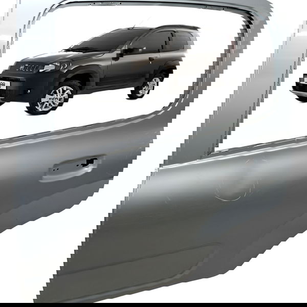 Porta Traseira Esquerda Fiat Uno Way 4p 2011 2012 Detalhe