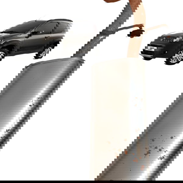 Escapamento Silencioso Fiat Uno Way 1.0 2011 2012 Detalhe