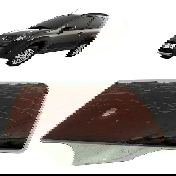 Vidro Porta Traseiro Direito Fiat Uno Way 1.0 2012 2013