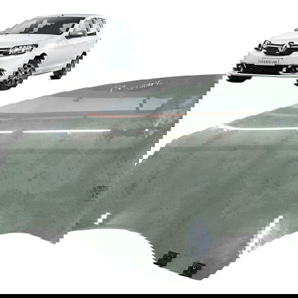 Vidro Porta Dianteiro Esquerdo Renault Sandero 2016 2017