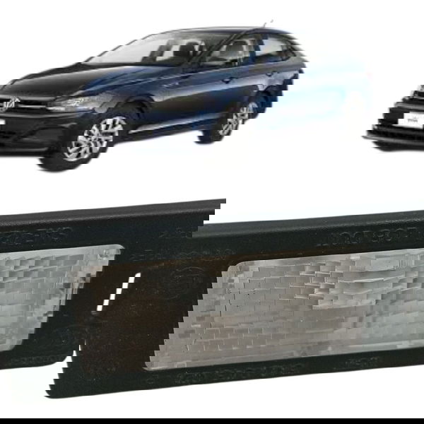 Lanterna Luz Placa Volkswagen Virtus Polo Tcross 2018 2019