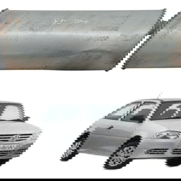 Escapamento Silencioso Volkswagen Gol 1.0 2000 G3 G4 Detalhe