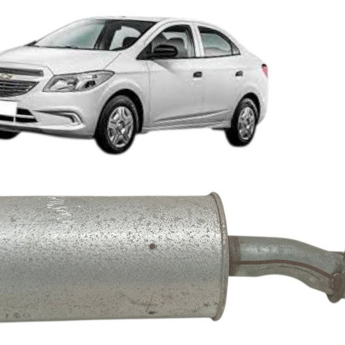 Escapamento Silencioso Chevrolet Prisma 2014 2015 2016