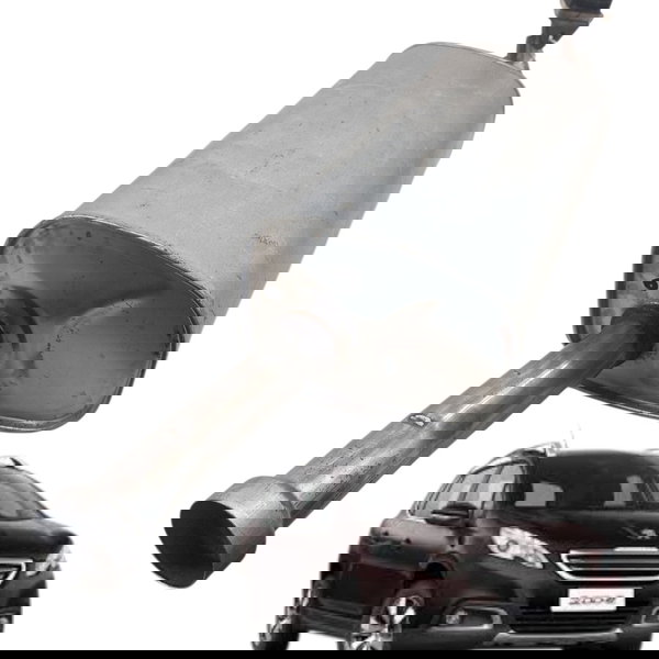 Escapamento Silencioso Peugeot 2008 2015 2016 2017 2018