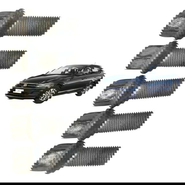 Kit 5 Parafusos Roda Volkswagen Virtus 1.6 2018 2019