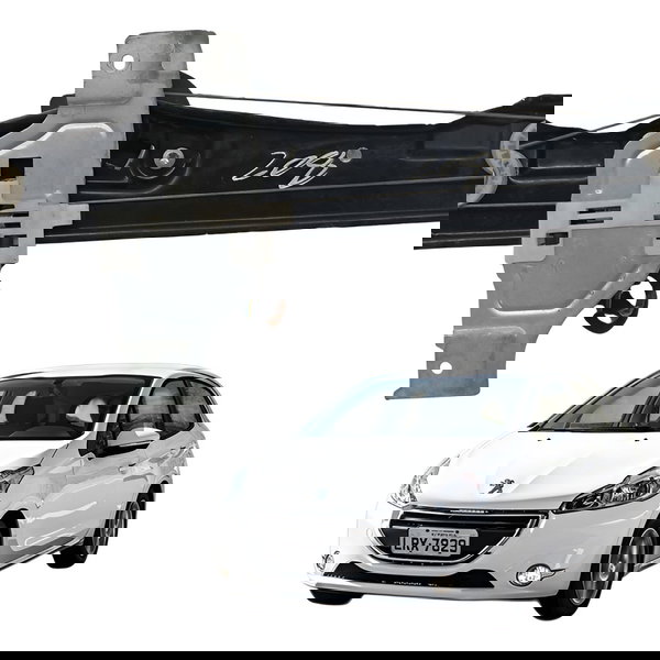 Maquina Vidro Traseiro Direito Peugeot 208 2013 2014