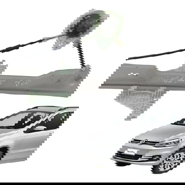 Maquina Vidro Traseiro Direito Volkswagen Spacefox 2006