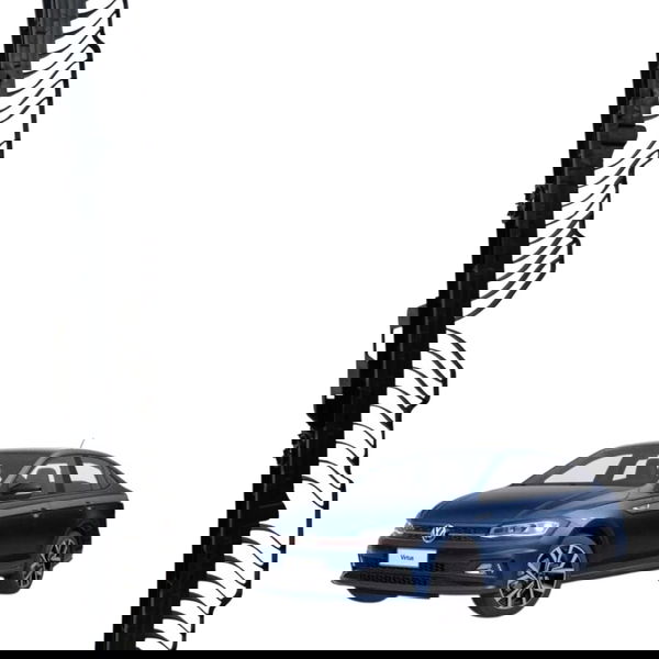 Guia Parachoque Traseiro Volkswagen Virtus 1.6 Msi 2019