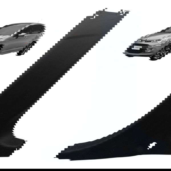 Moldura Inferior Coluna Central Direita Citroen C3 2015 2016