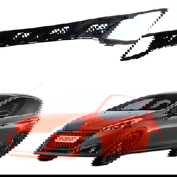 Alma Parachoque Traseiro Peugeot 208 2016 2017 2018 2019