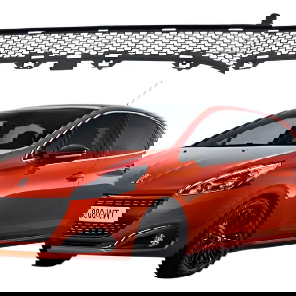 Churrasqueira Parachoque Frontal Peugeot 208 2014 15 Detalhe