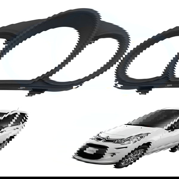 Moldura Painel Instrumentos Citroen C3 1.5 2016 Detalhe