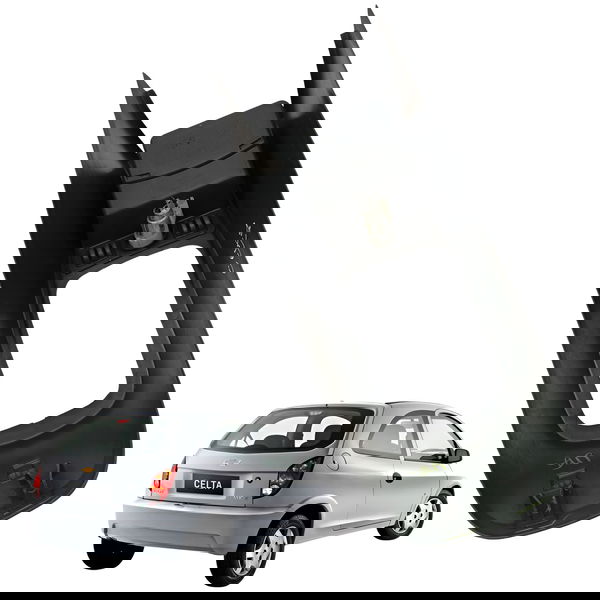 Moldura Console Central Chevrolet Celta 1.0 2009 Detalhe