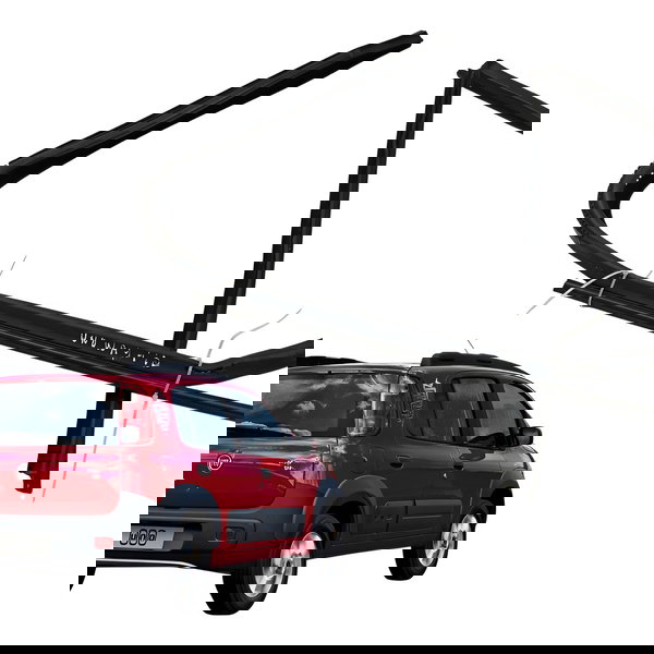 Kit Pestana Canaleta Traseira Direita Fiat Uno Way 1.0 2011