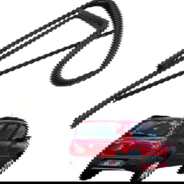 Kit Pestana Canaleta Traseira Esquerda Fiat Uno Way 1.0 2011