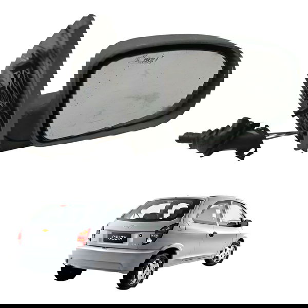Retrovisor Direito Chevrolet Celta 2004 2005 2006 Detalhe