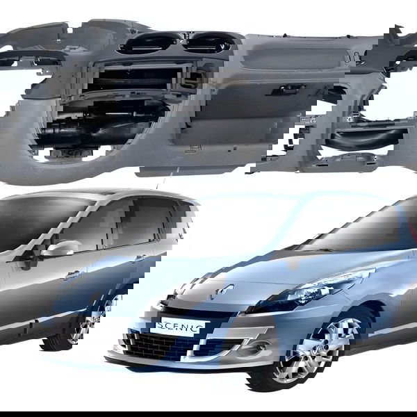 Painel Central  Tabelier Renault Scenic 2008 2009 2010 2011