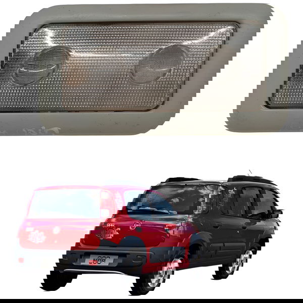 Luz Teto Cortesia Fiat Uno Way 1.0 2011 2012 2013 2014 2015