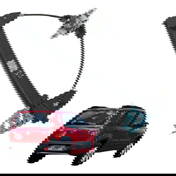 Maquina Vidro Manual Dianteira Esquerda Fiat Uno Way 2011