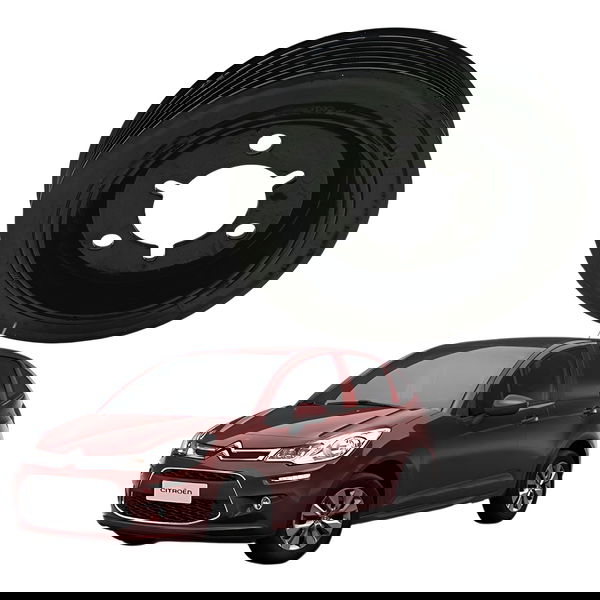 Polia Virabrequim Motor Citroen C3 1.5 8v 2017 2018 2019