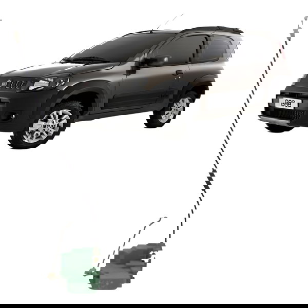 Fechadura Porta Dianteira Direita Fiat Uno Way 2011 2012