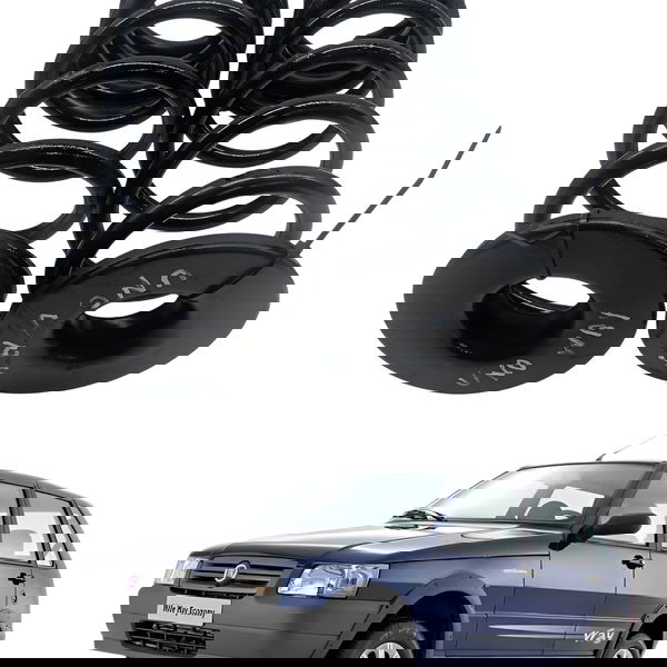 Par Molas Traseiras Fiat Uno Way 1.0 2010 2011 2012 2013