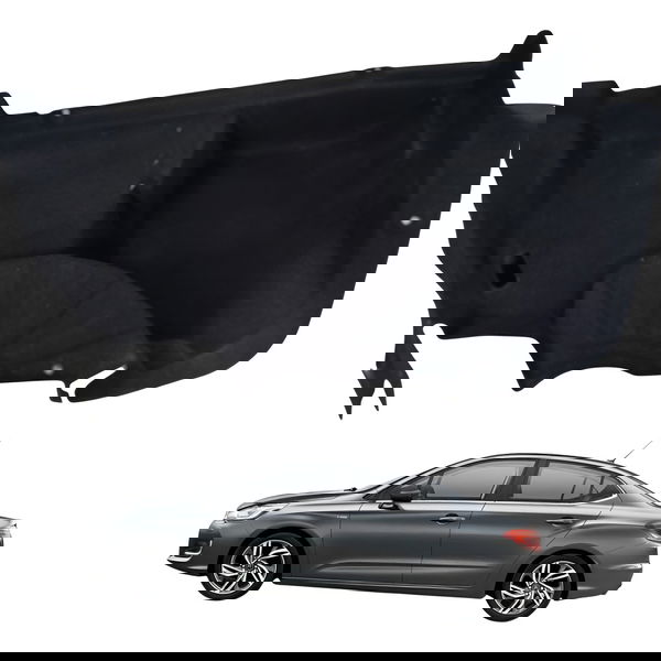 Forro Esquerdo Porta Malas Citroen C4 Lounge 2015 Detalhe