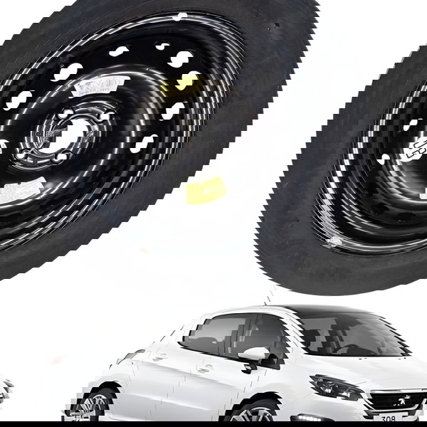 Roda Estepe Peneu 205/55/r16 Goodyear Peugeot 308 2014