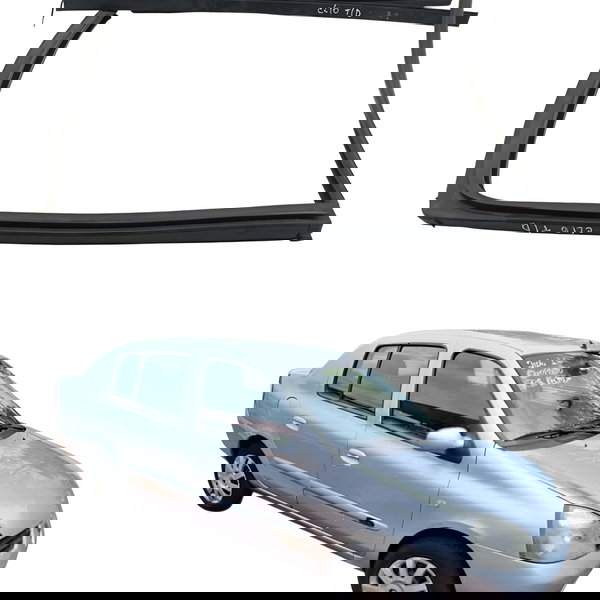 Kit Pestana Canaleta Traseira Direita Renault Clio 2002