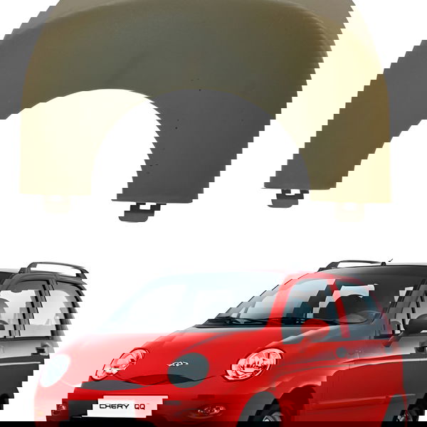 Moldura Inferior Coluna Direção Chery Qq 1.0 2015 Detalhe