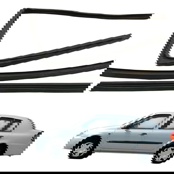 Kit Pestana Canaleta Traseira Esquerda Renault Clio 2002