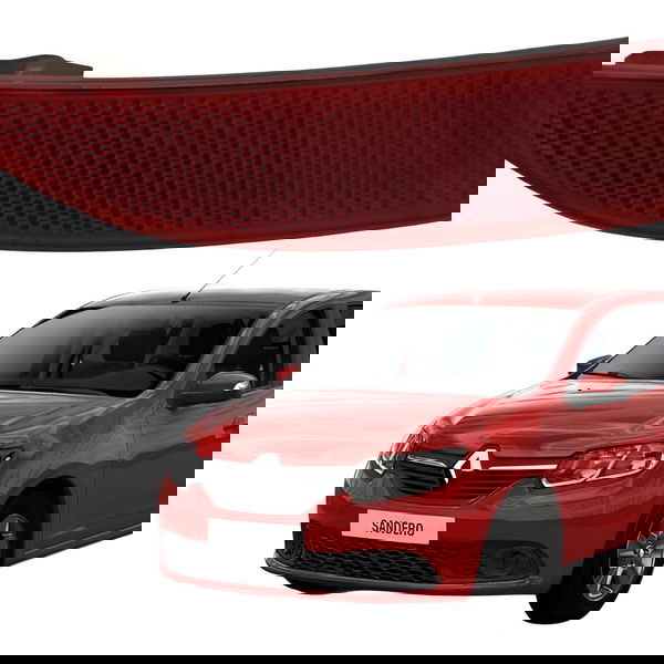 Refletor Parachoque Traseiro Direito Renault Sandero 2017