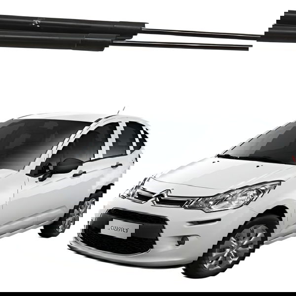 Par Amortecedor Tampa Traseira Citroen C3 2015 2016 2017