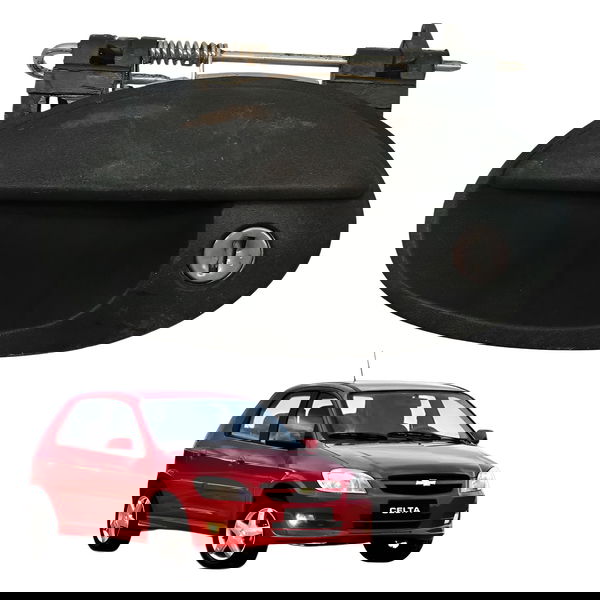 Maçaneta Externa Dianteira Esquerda Chevrolet Celta 2p 2009 Dianteira