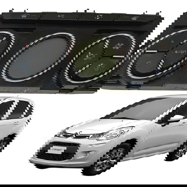 Comando Digital Ar Condicionado Citroen C3 2017 2018 2019