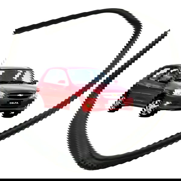 Borracha Guernição Porta Esquerda Chevrolet Celta 2008 2009