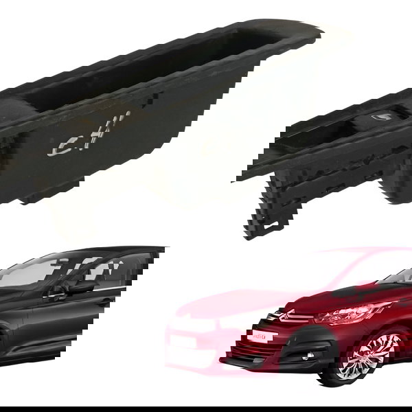 Moldura Botao Traseira Esquerda Citroen C4 2013 2014 2015