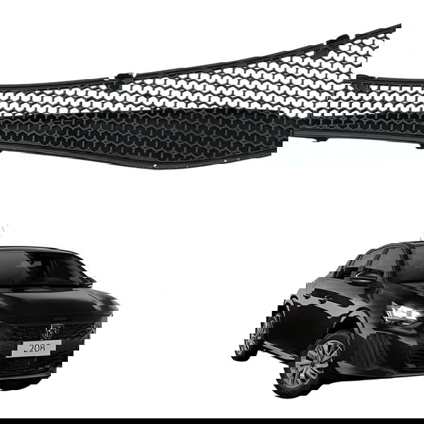 Grade Churrasqueira Direita Peugeot 208 2013 2014 2015