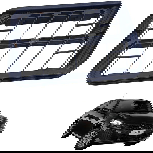 Grade Difusor Ar Painel Traseiro Peugeot 208 2013 2014 2015