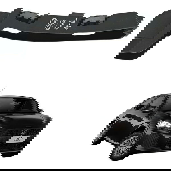 Guia Suporte Parachoque Dianteiro Esquerdo Peugeot 208 2014