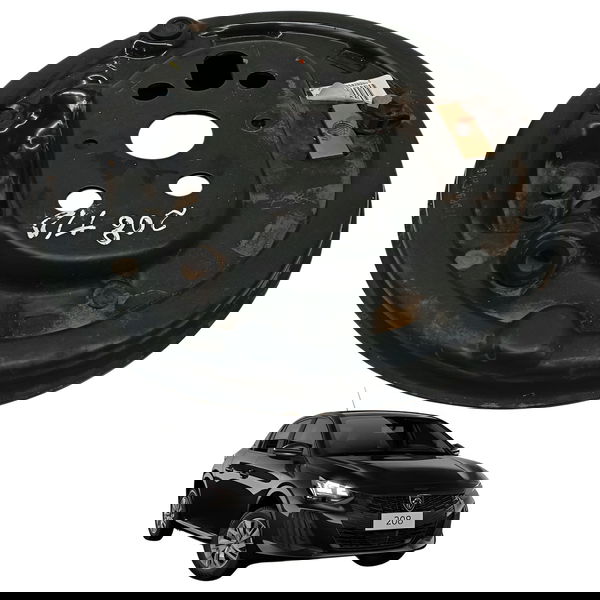 Sapata Espelho Freio Traseiro Esquerdo Peugeot 208 2014 2015