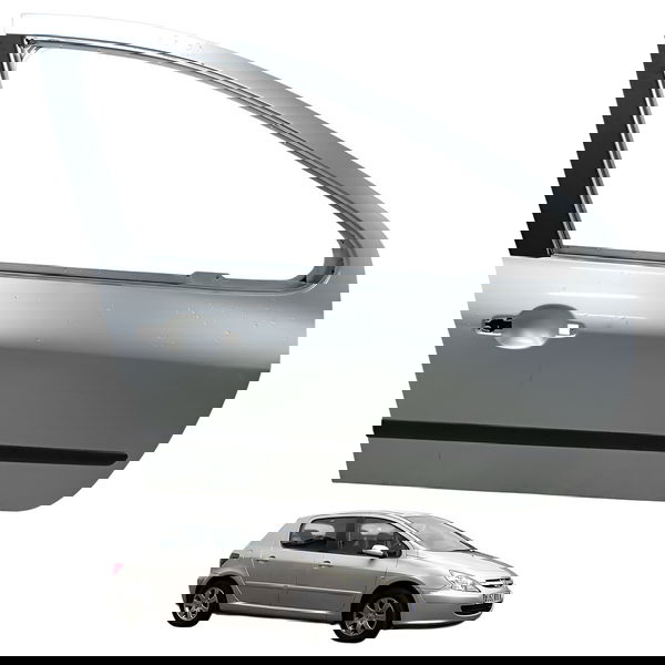 Porta Dianteira Direita Peugeot 307 4p Presence 206 Detalhe