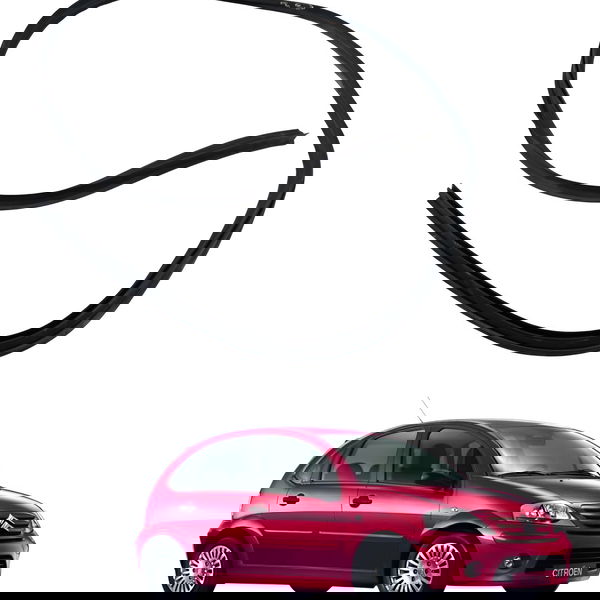 Borracha Vedação Porta Direita Citroen C3 1.6 2004 2005 2006