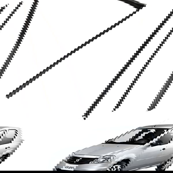 Kit Canaleta Dianteira Direita Renault Logan 2009 Detalhe