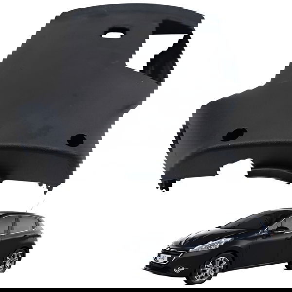 Moldura Inferior Coluna Direção Peugeot 208 1.6 2014 2015
