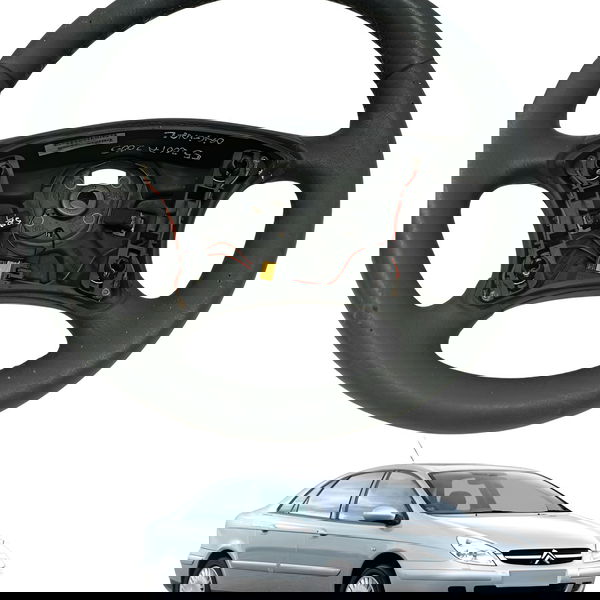 Volante Direção Citroën C5 2003 2004 2005 2006 2007 Detalhe