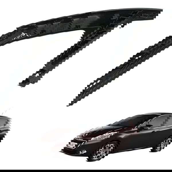 Moldura Forro Porta Dianteiro Direito Peugeot 208 2p 2015